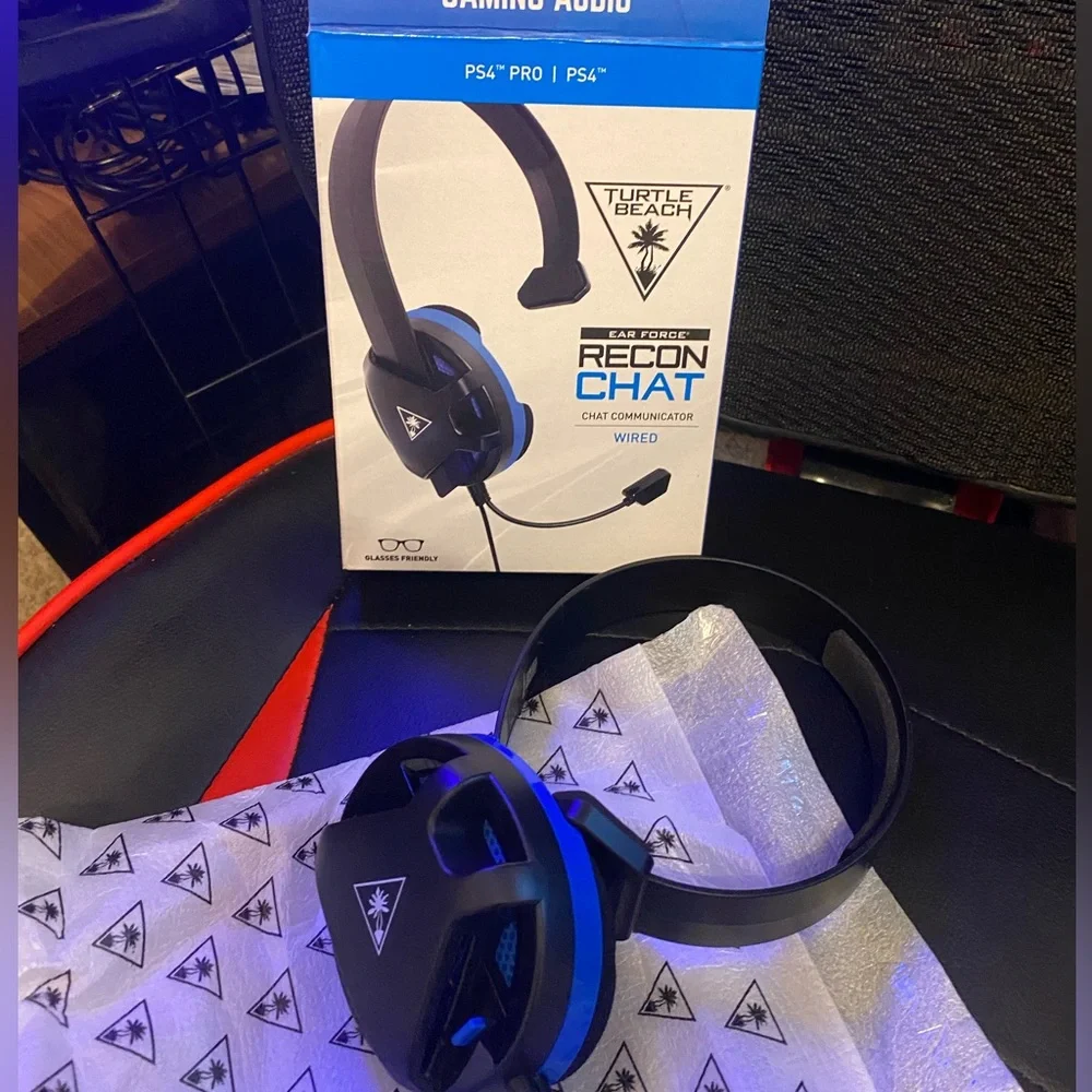 PS4 Turtle Beach headset, wired with microphone.